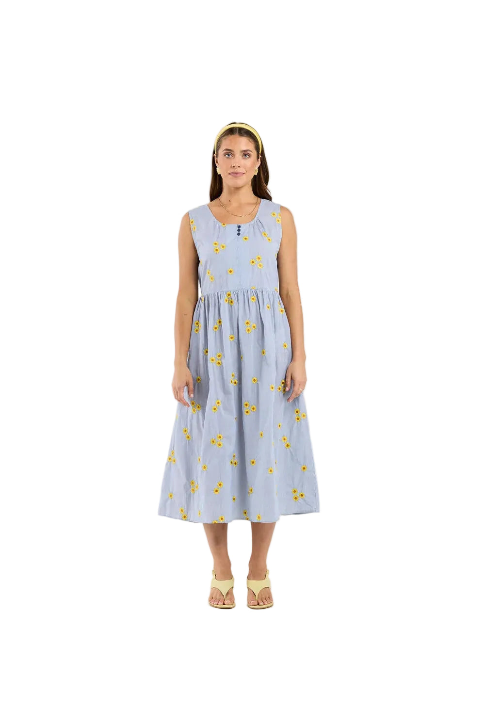 Thing Thing Cassandra Dress - Sunstripe - Stencil