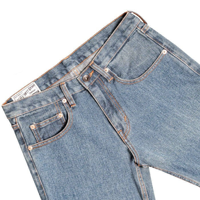 PMD & Co WATER TIGER Pre-Washed Denim 14oz Selvedge Accent Non Stretch Slim Fit - Stencil