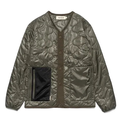 Taikan Quilted Liner - Olive - Stencil