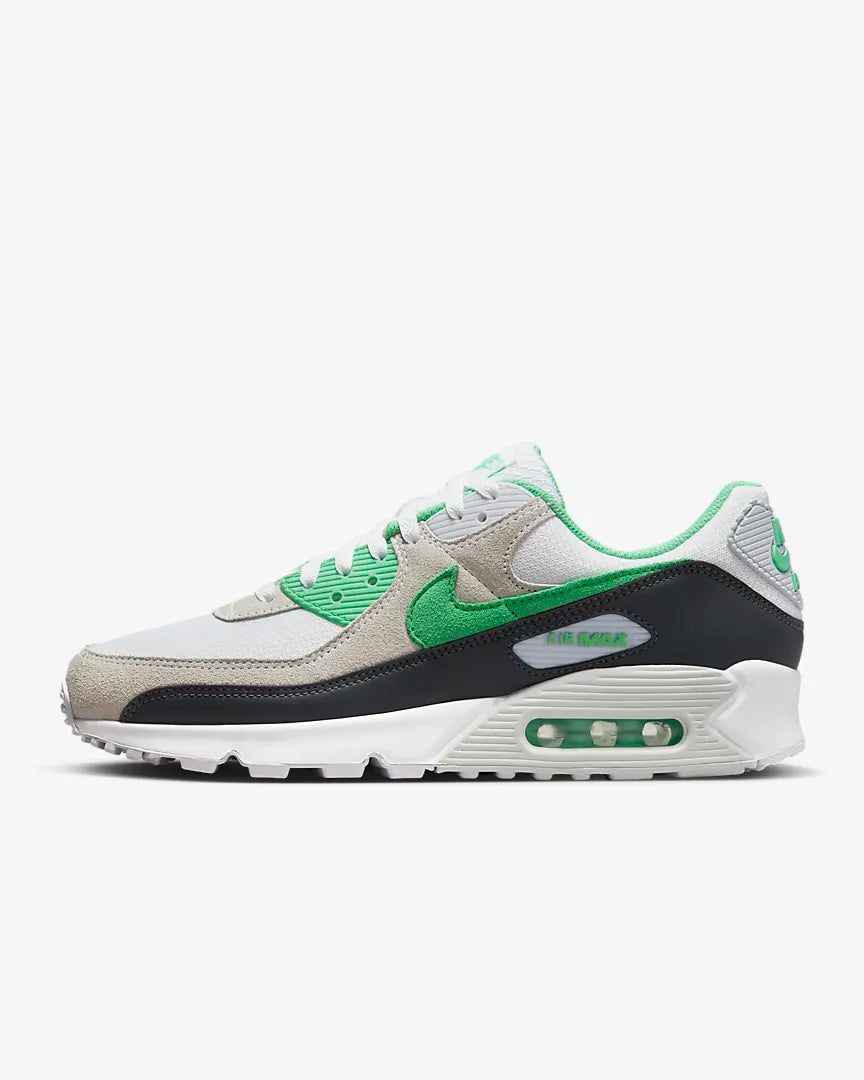 Nike Air Max 90 - White / Anthracite / Spring Green - Stencil