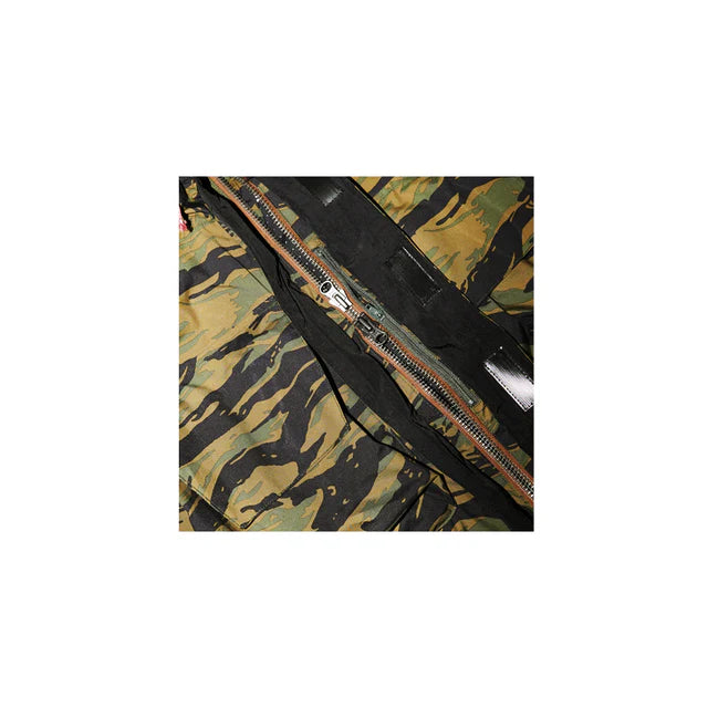 Paper Wading Crop Jacket - Tiger Camo Green
