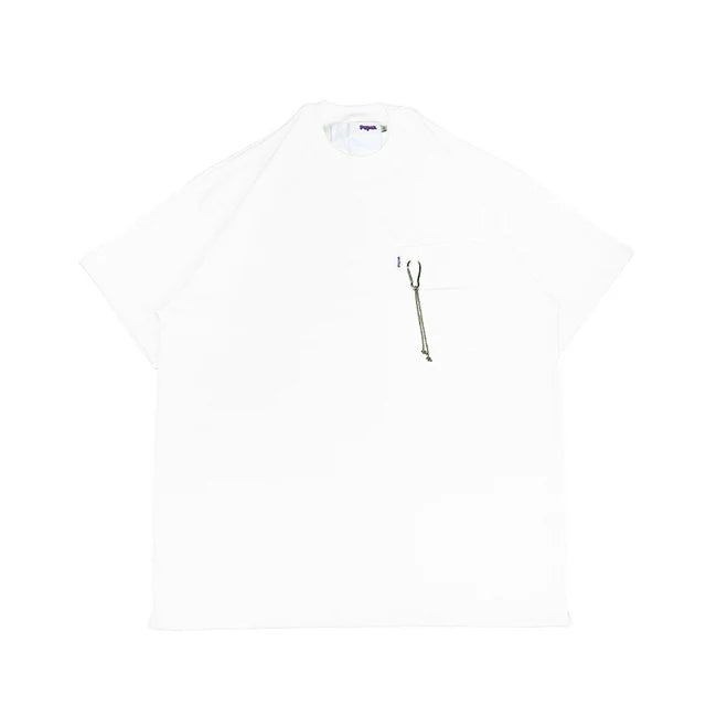 Paper Carabiner Tee - White