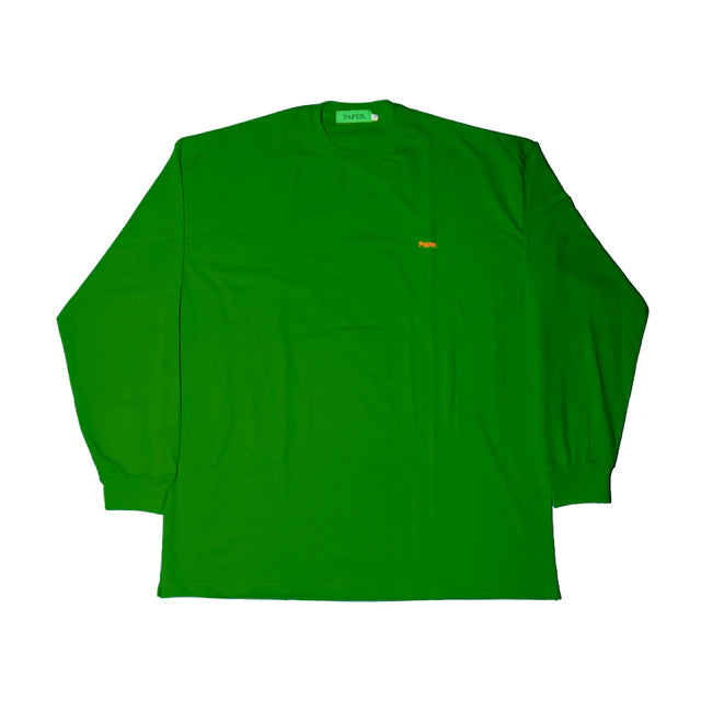 Paper Embo Long Tee - Green