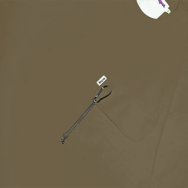 Paper Carabiner Tee - Brown