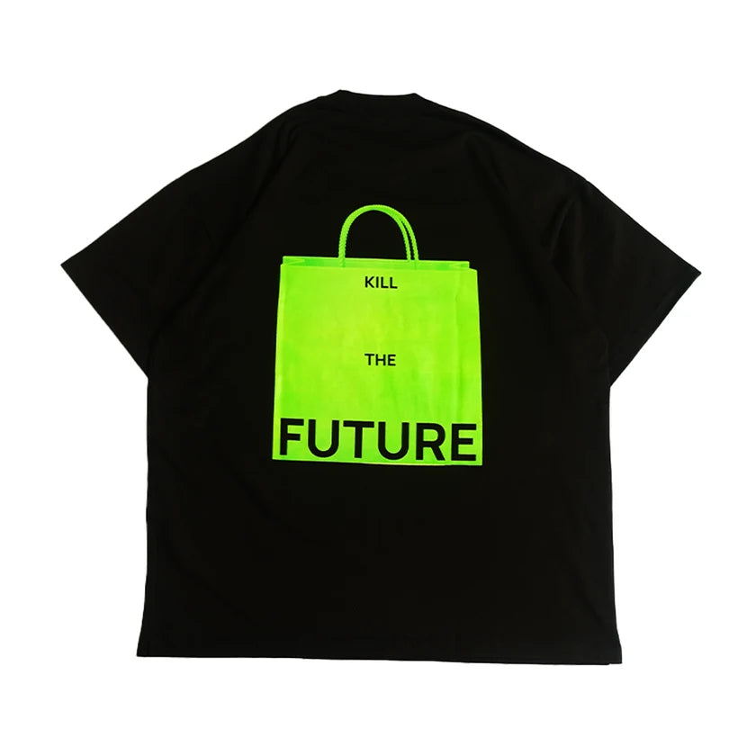 Paper Paperbag Tee - Black - Stencil