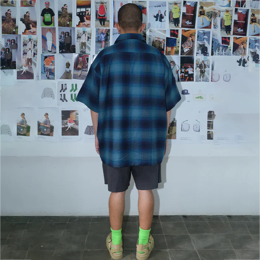 Paper Shatsu Flannel - Blue