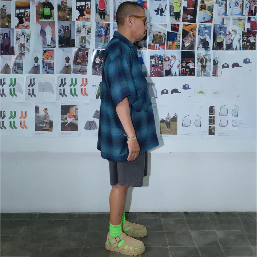 Paper Shatsu Flannel - Blue