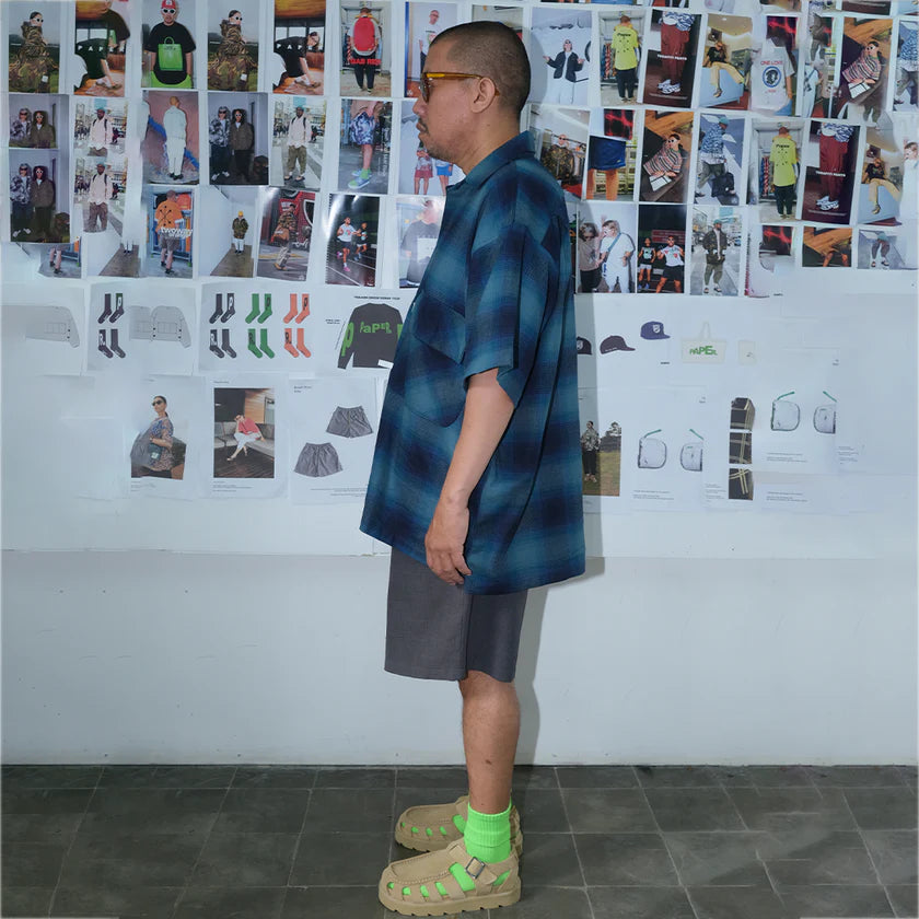 Paper Shatsu Flannel - Blue