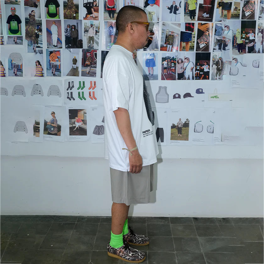 Paper Yesterday Tee - White - Stencil