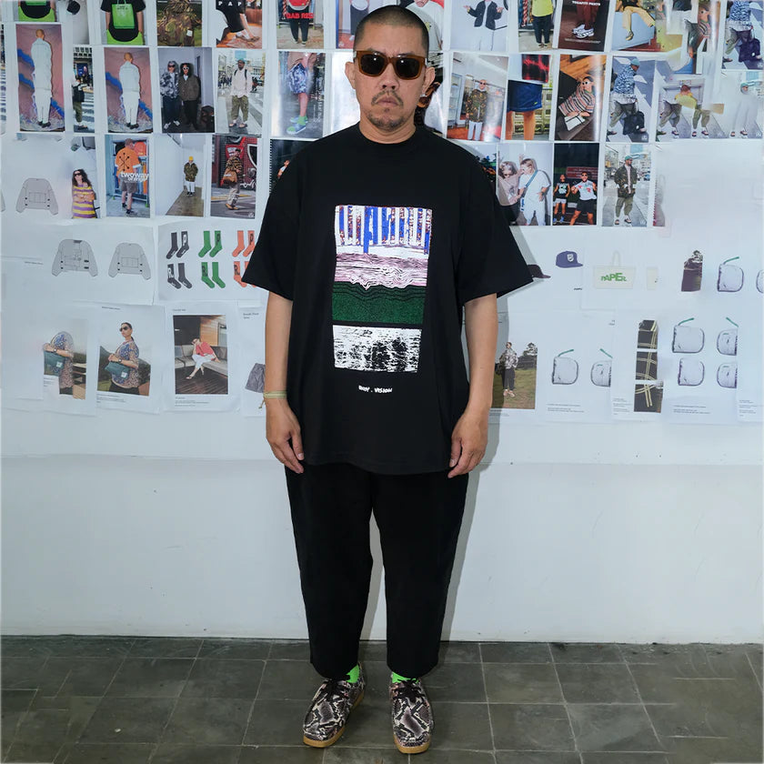 Paper Flow Tee - Black