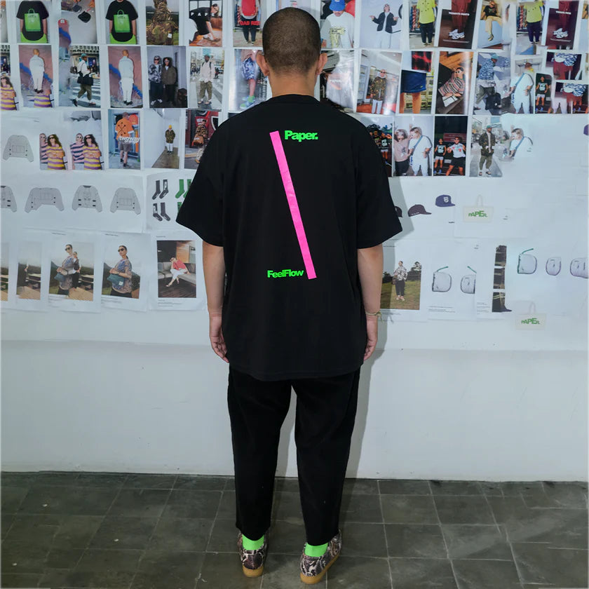 Paper Flow Tee - Black