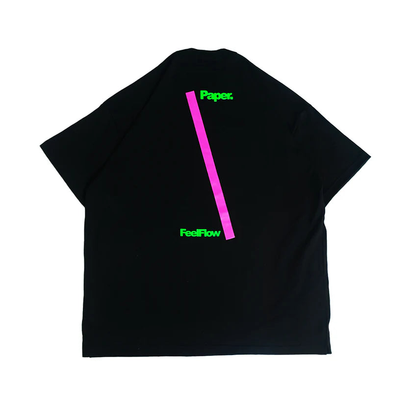 Paper Flow Tee - Black