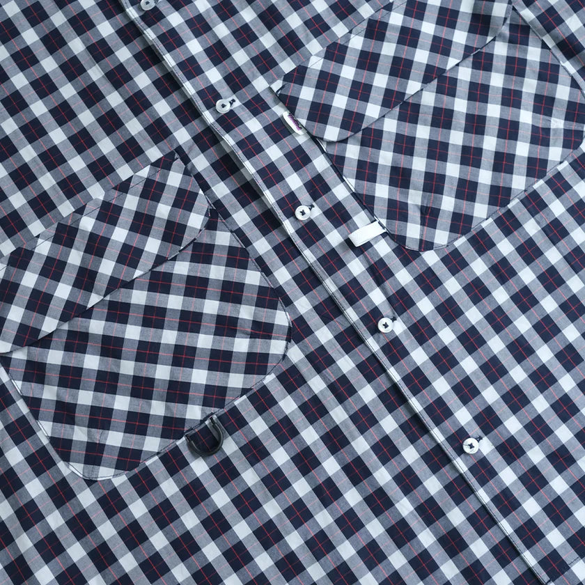 Paper Shatsu Yandet Shirt - Navy - Stencil