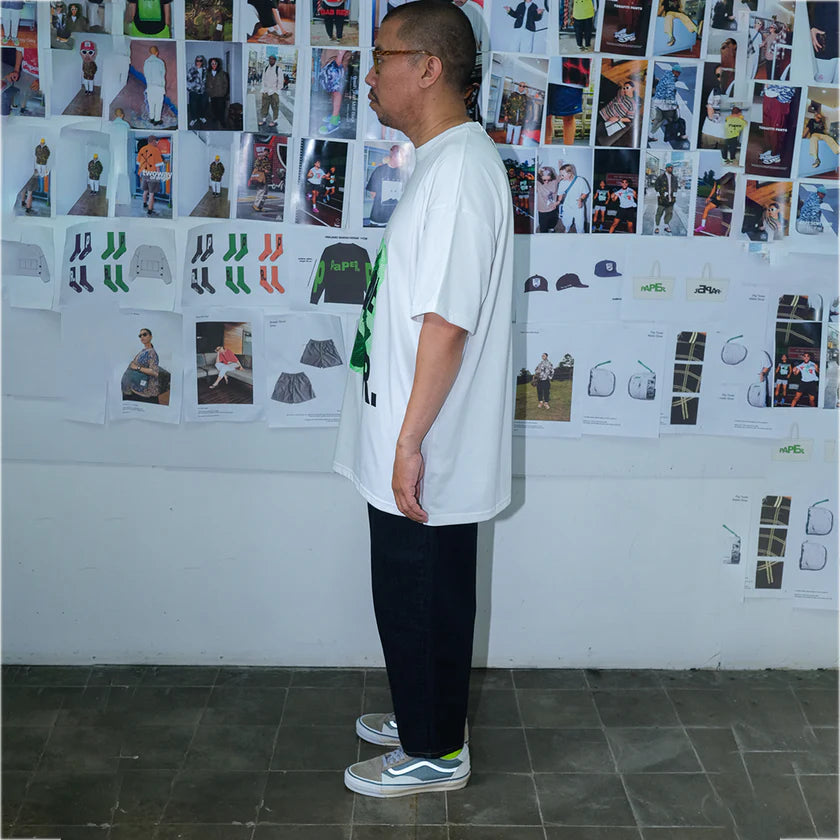 Paper Chest Tee - White