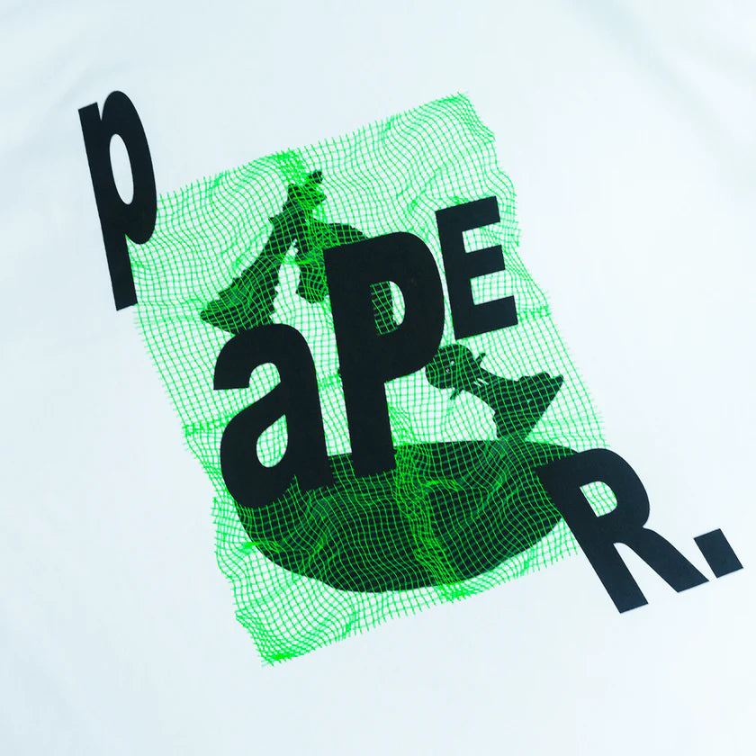 Paper Chest Tee - White