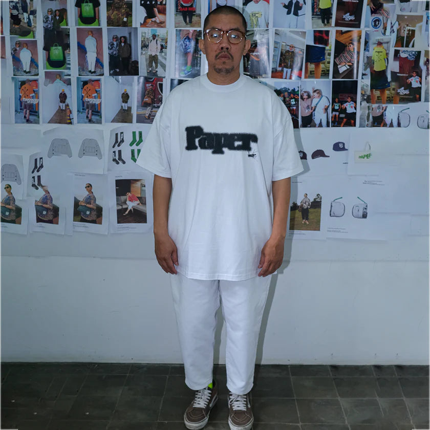 Paper Mosquito Tee - White - Stencil
