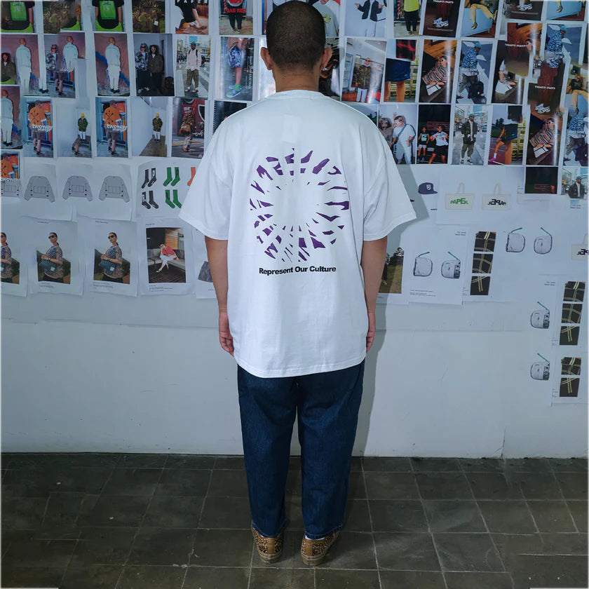 Paper Techno Tee - White - Stencil