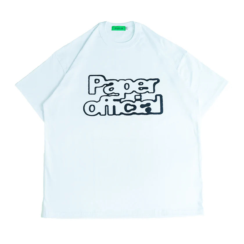 Paper Techno Tee - White - Stencil