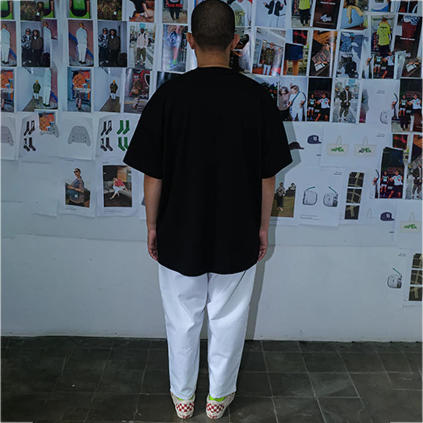 Paper Block Tee - Black