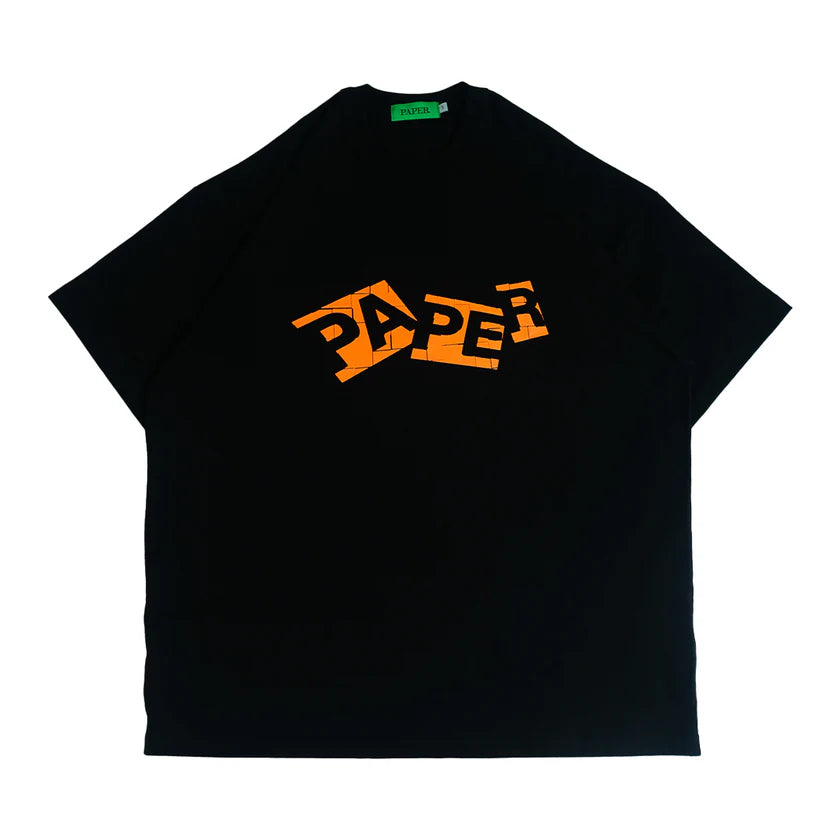 Paper Block Tee - Black