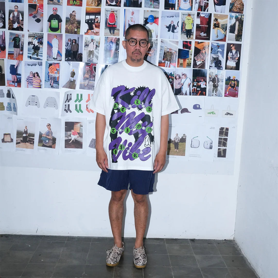 Paper Hiking Short - Navy - Stencil