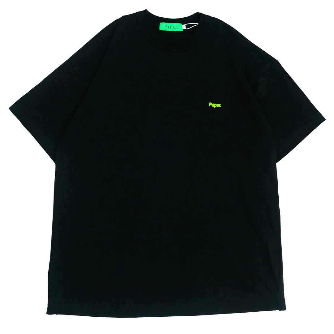 Paper Font Embro Tee - Black - Stencil