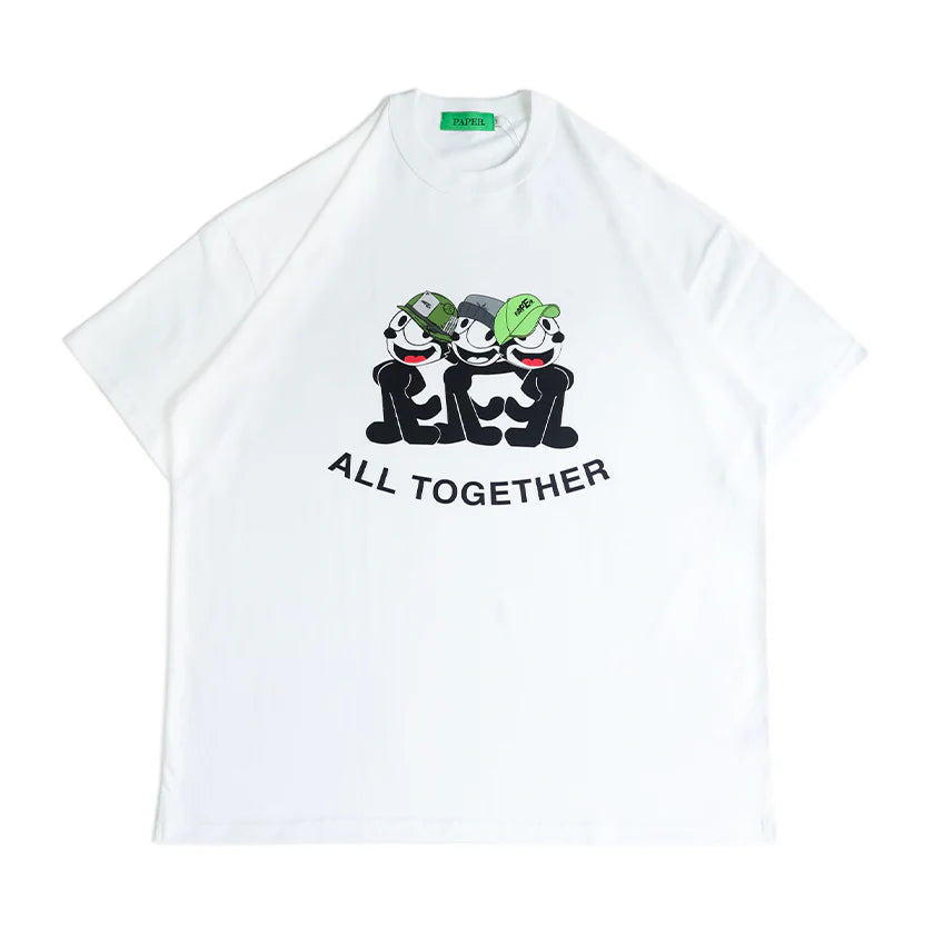 Paper Together Tee - White