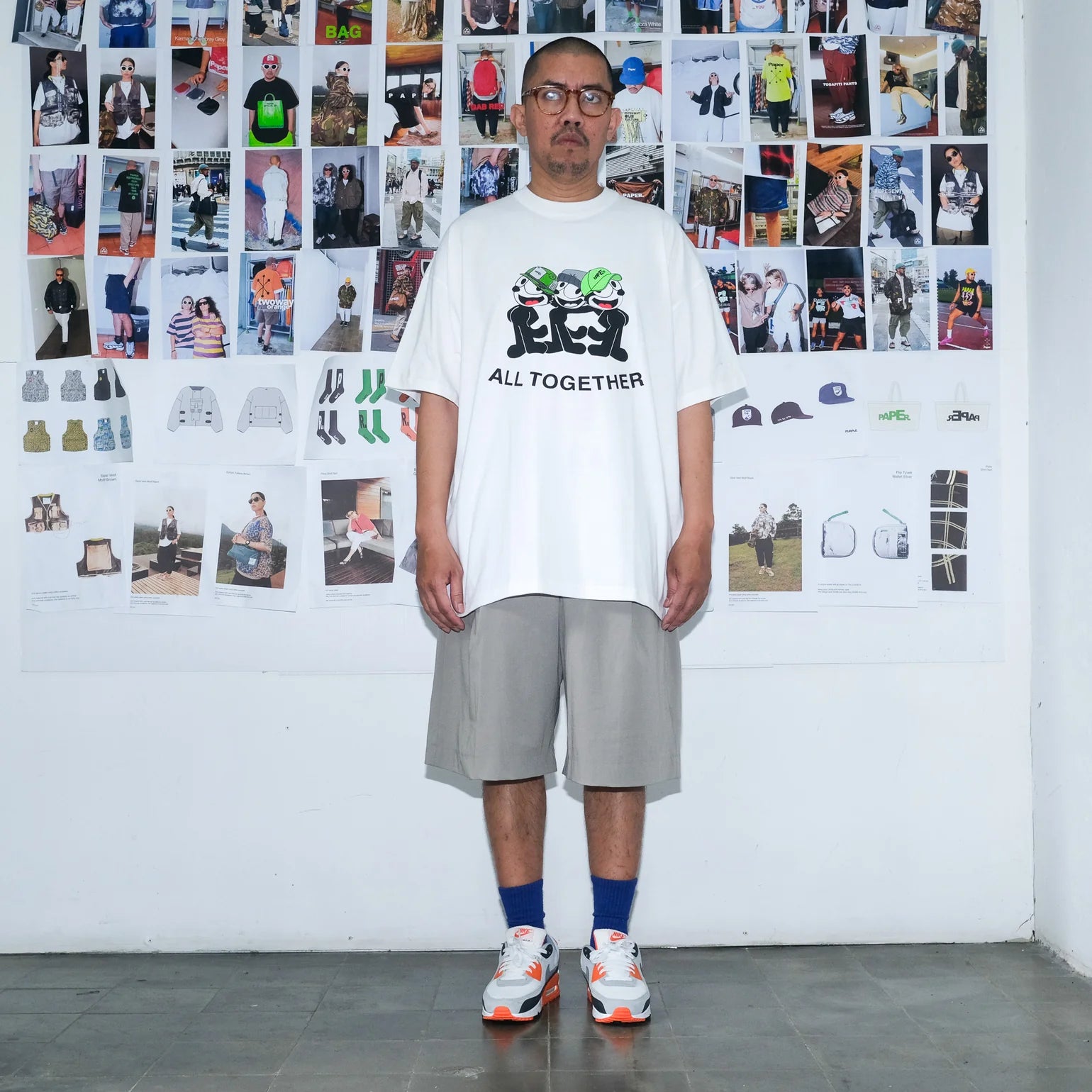 Paper Together Tee - White