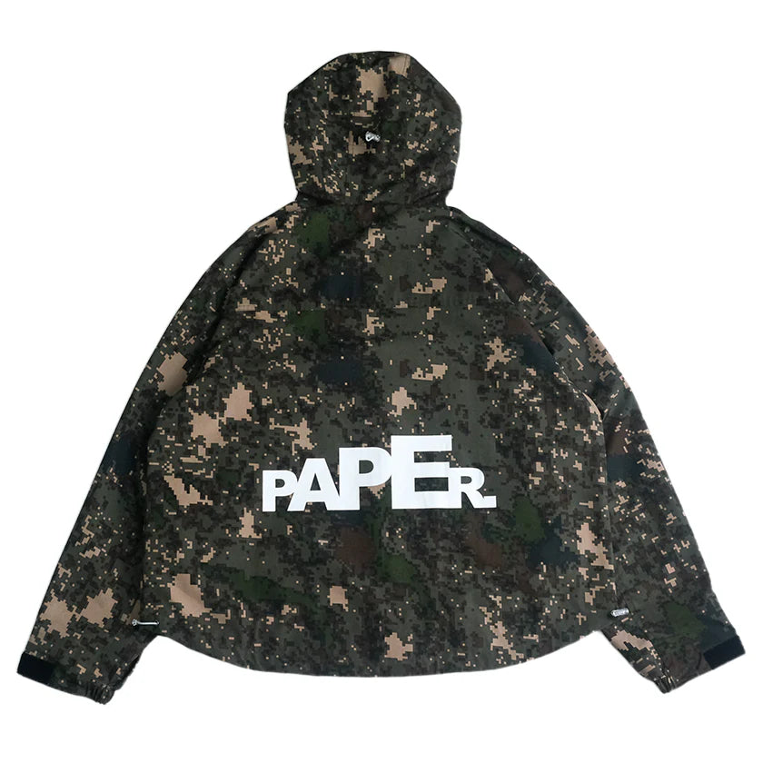 Paper Shell Jacket - Camo Green