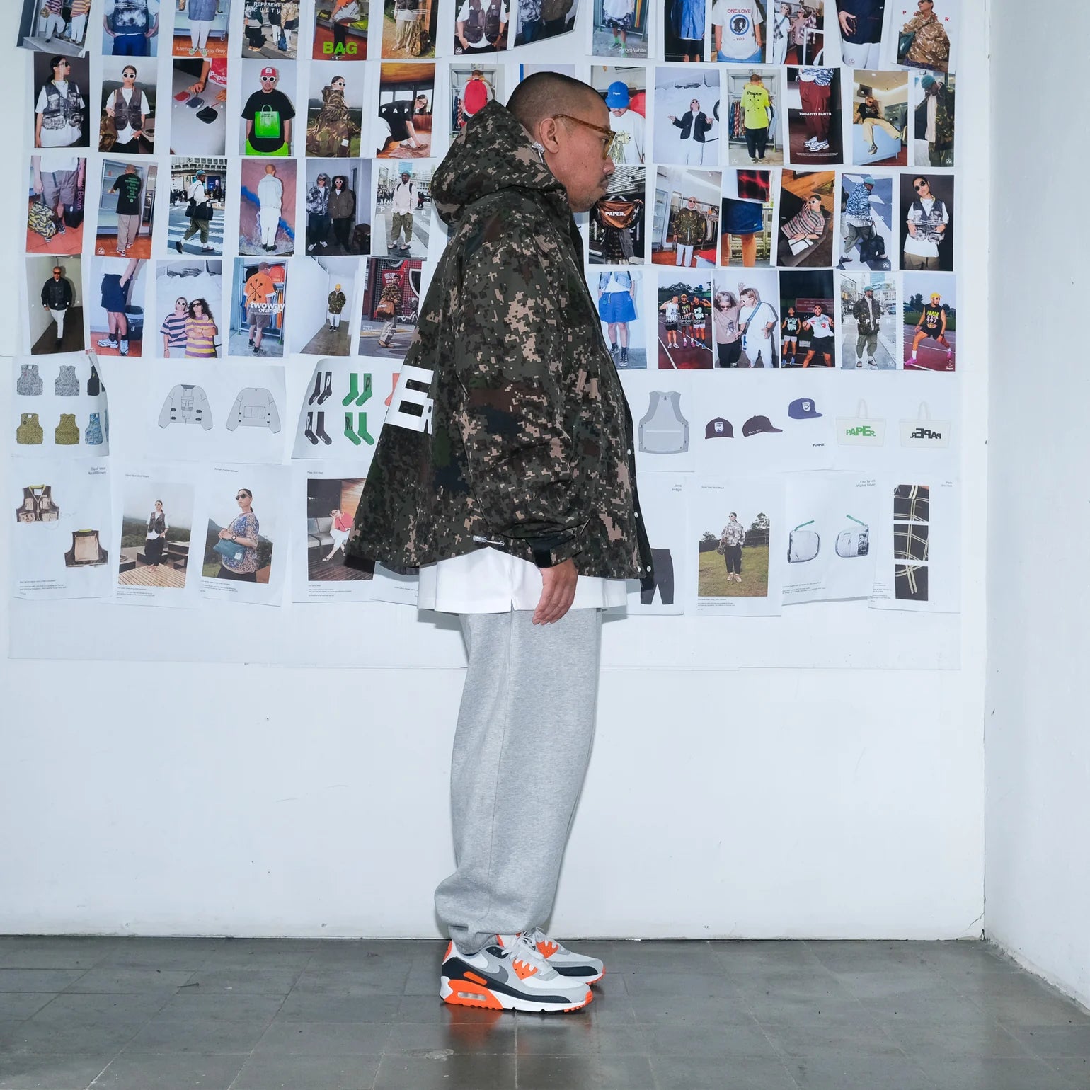 Paper Shell Jacket - Camo Green
