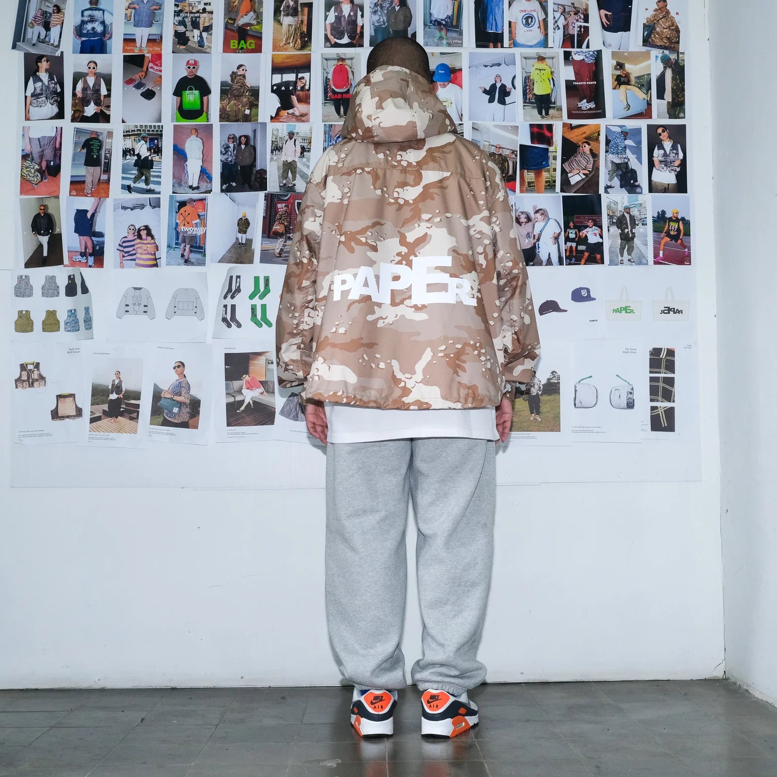 Paper Shell Jacket - Camo Brown