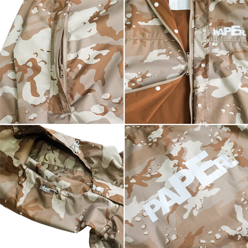 Paper Shell Jacket - Camo Brown