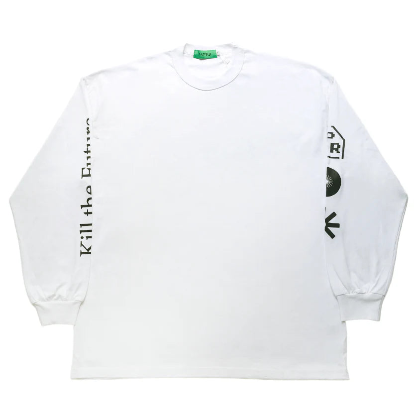 Paper Giraffe Long Tee - White