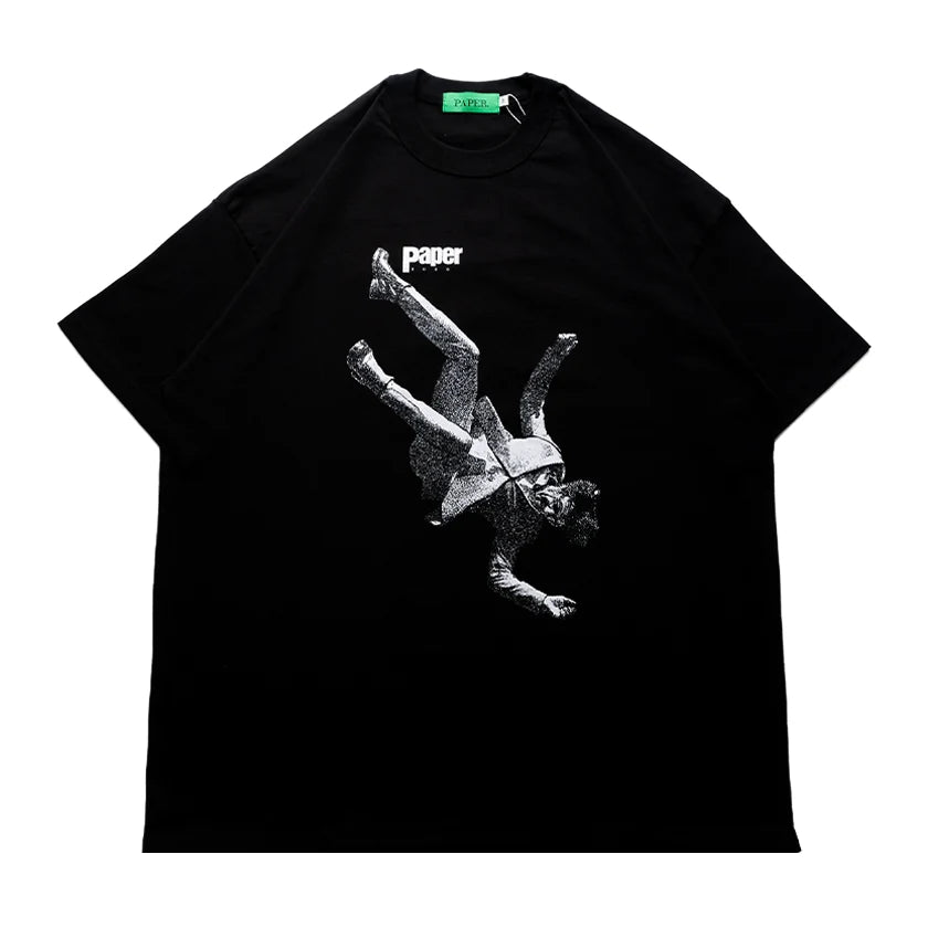 Paper Falling Down Tee - Black - Stencil
