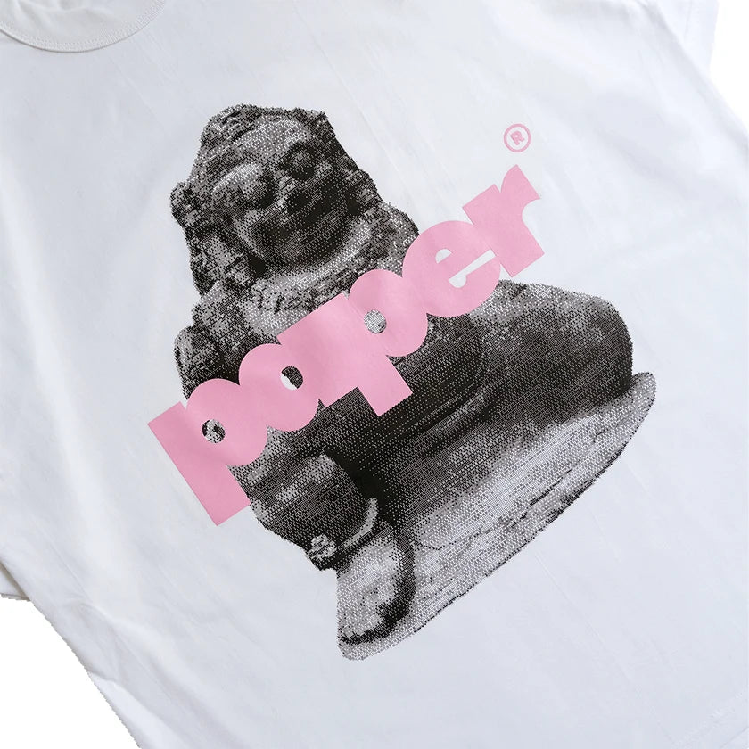 Paper Statue Tee - White