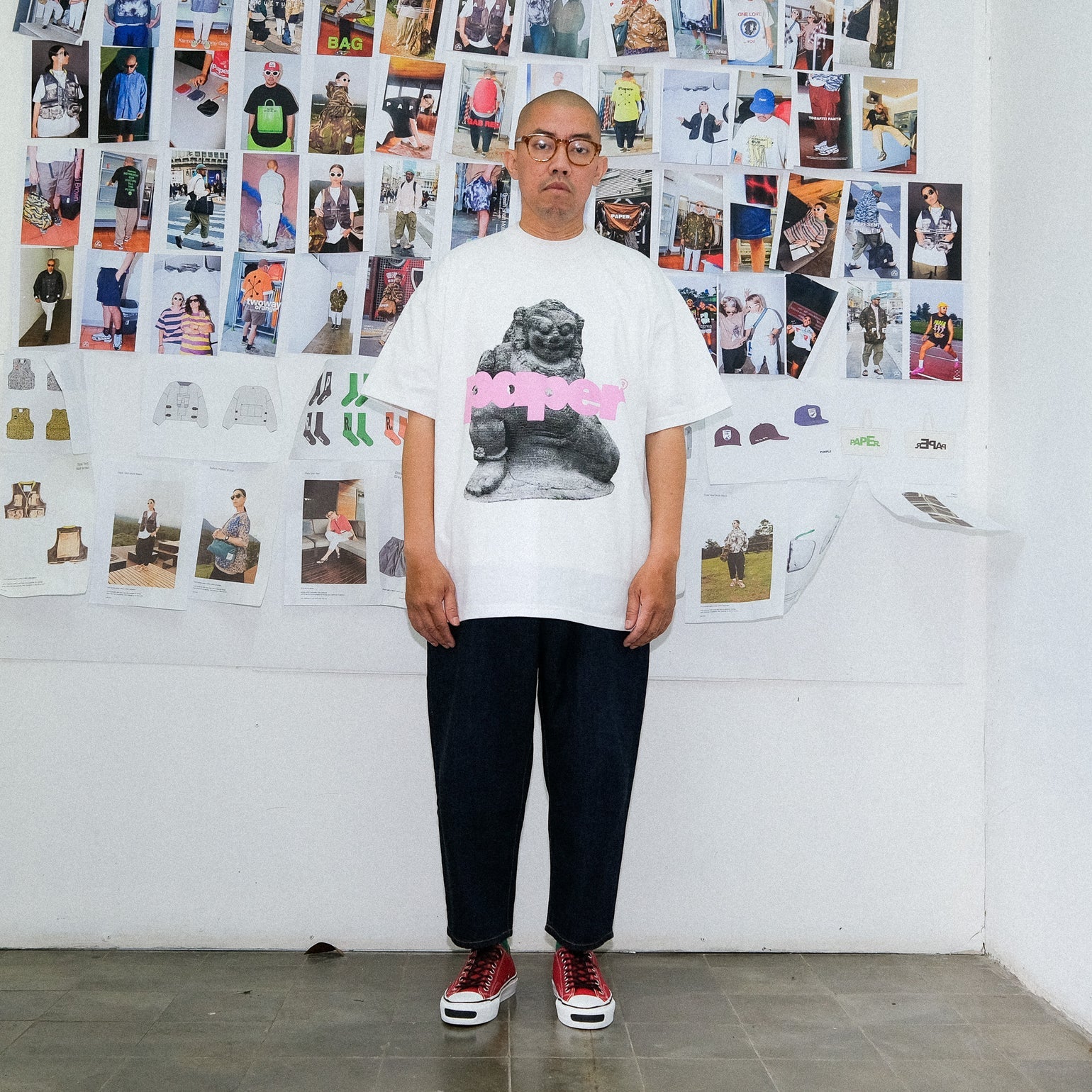 Paper Statue Tee - White