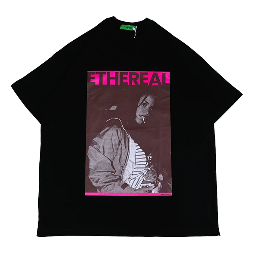 Paper Ethereal Tee - Black - Stencil
