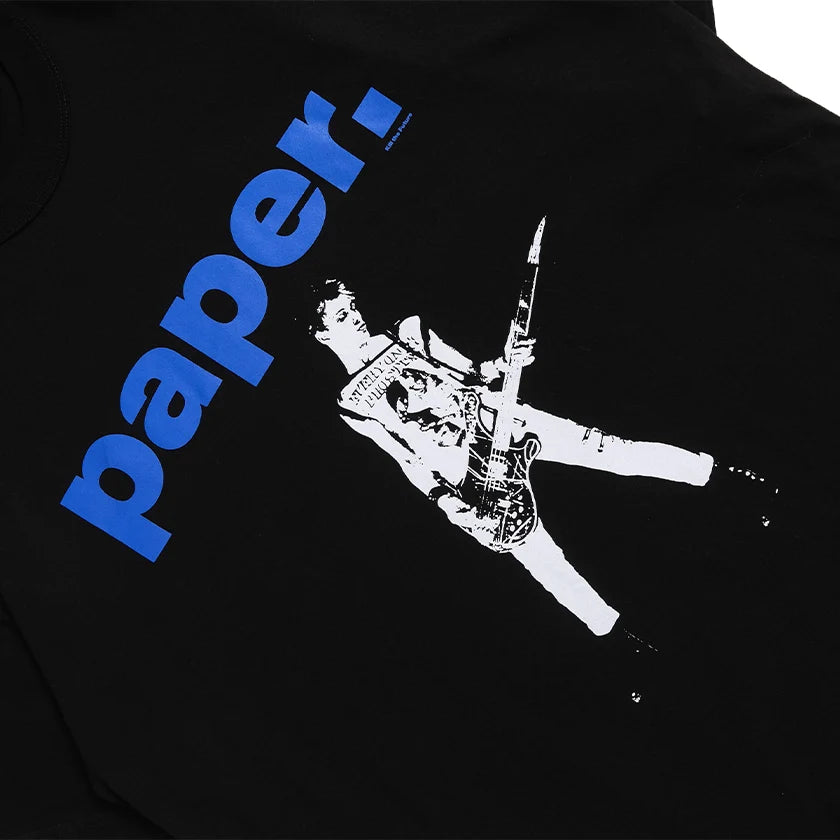Paper Simonon Tee - Black - Stencil