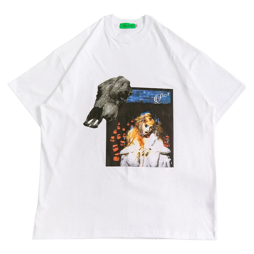 Paper Susana Tee - White - Stencil