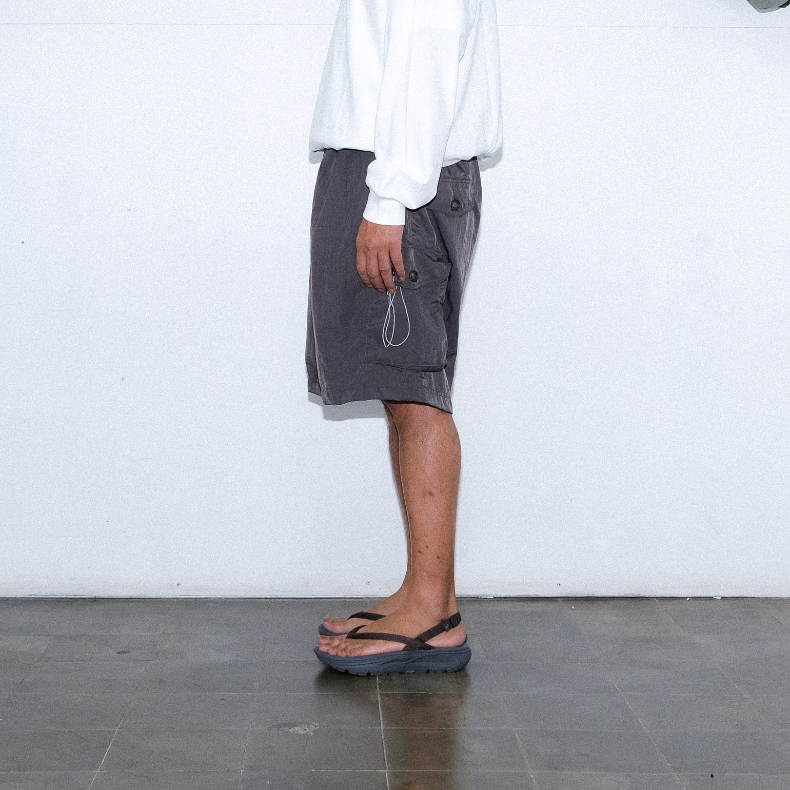 Paper NCS Short - Dark Grey - Stencil