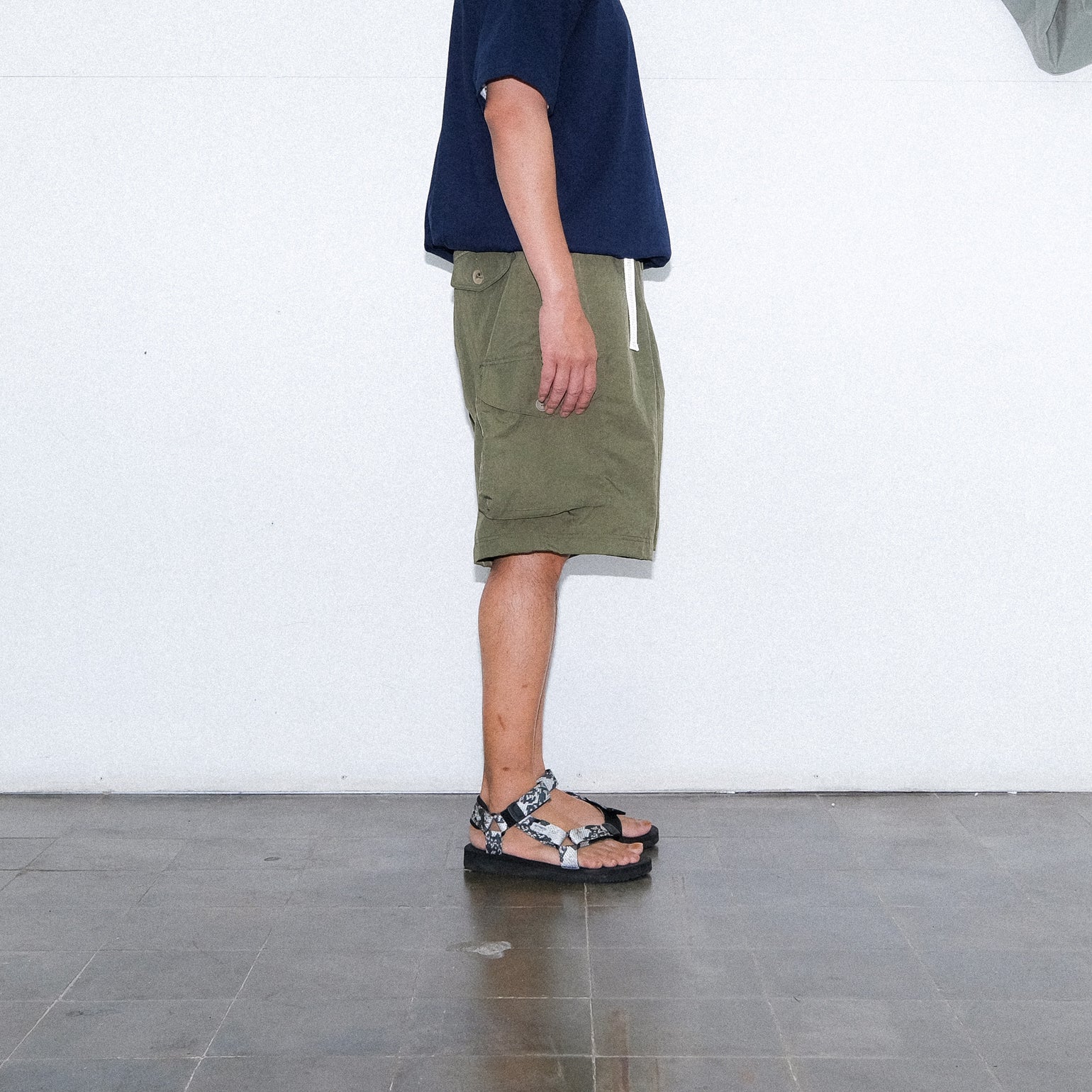 Paper NCS Short - Olive - Stencil
