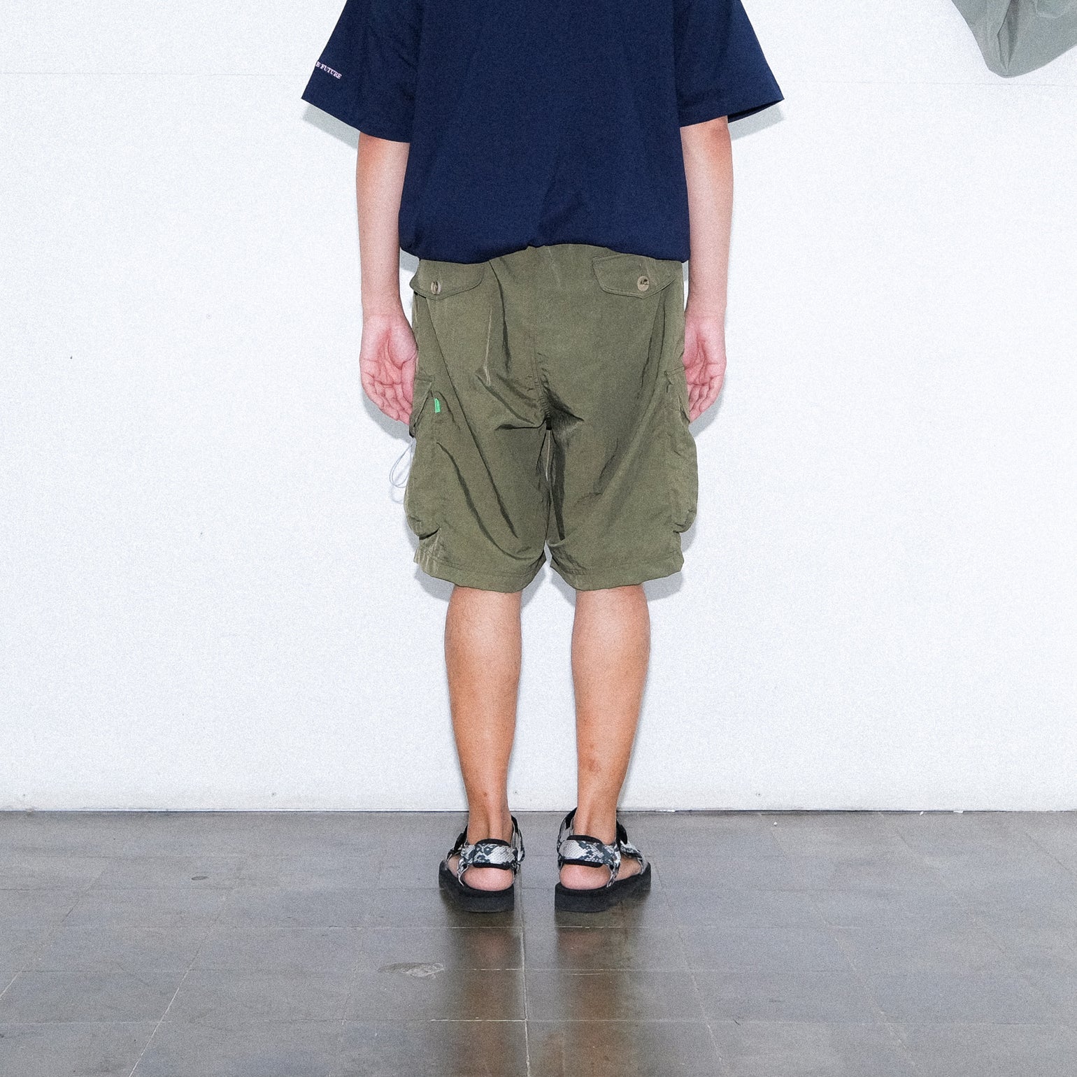 Paper NCS Short - Olive - Stencil