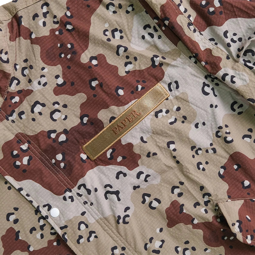 Paper Military Jacket - Camo Brown