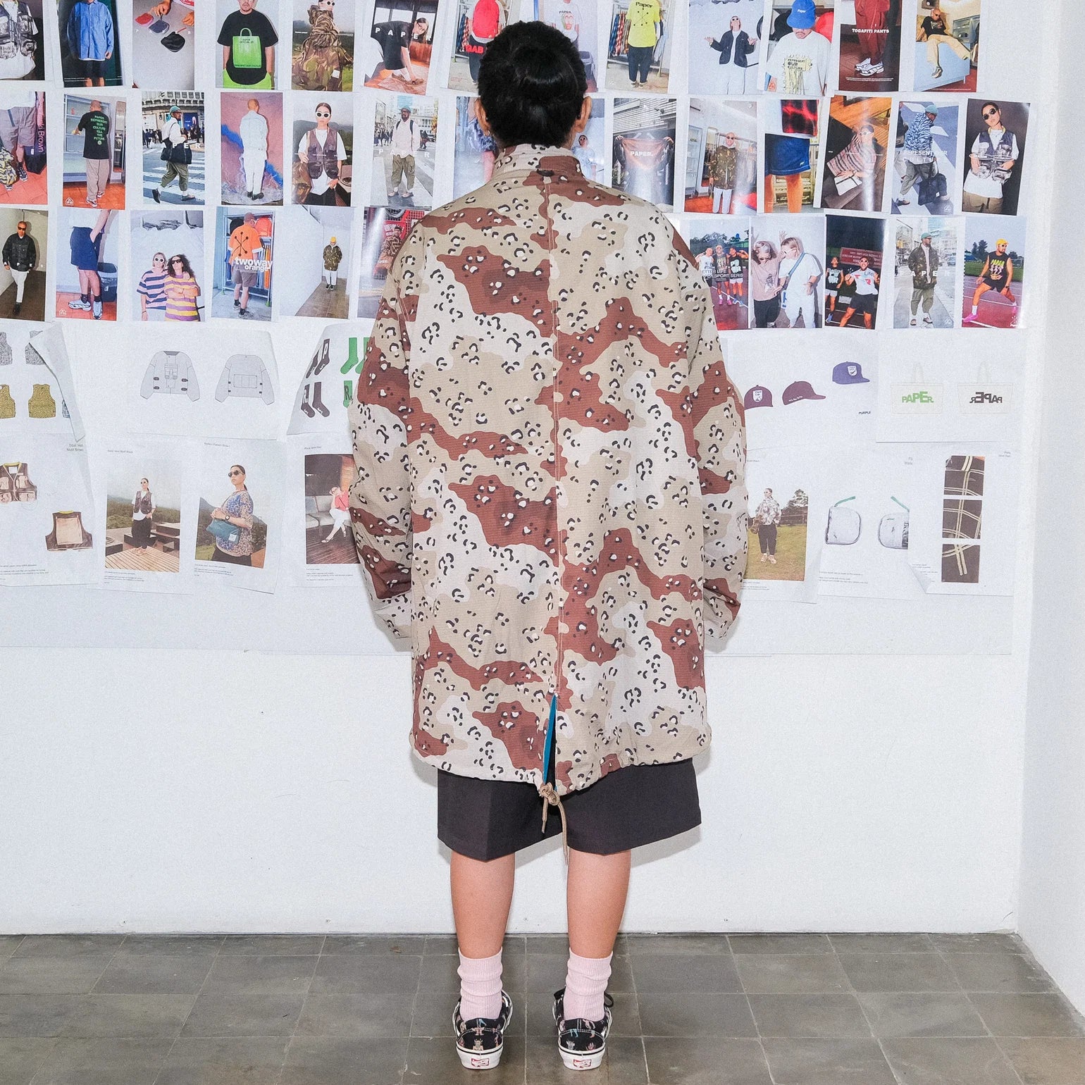 Paper Military Jacket - Camo Brown