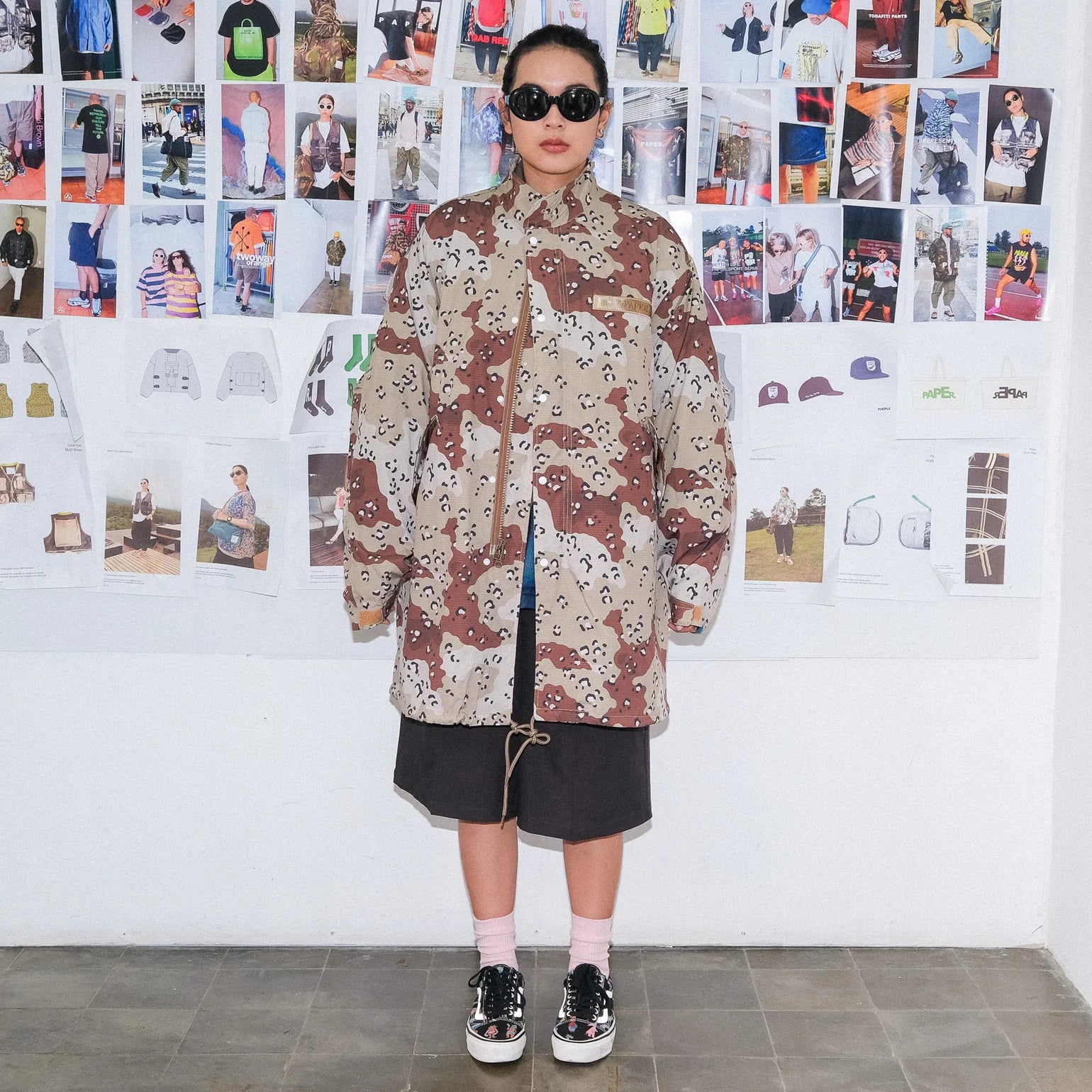 Paper Military Jacket - Camo Brown