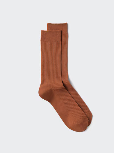Uniqlo Colorful 50 Socks - 28 Dark Orange