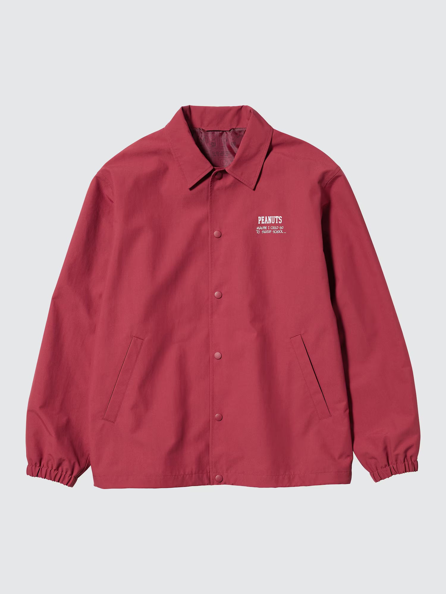 Uniqlo Peanuts Coach Jacket - 15 Red