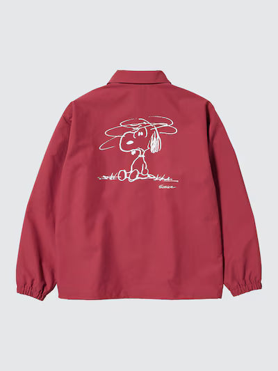 Uniqlo Peanuts Coach Jacket - 15 Red