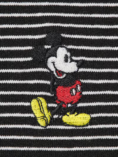 Uniqlo Magic For All Icons UT Tee - Mickey 09 Black Stripe