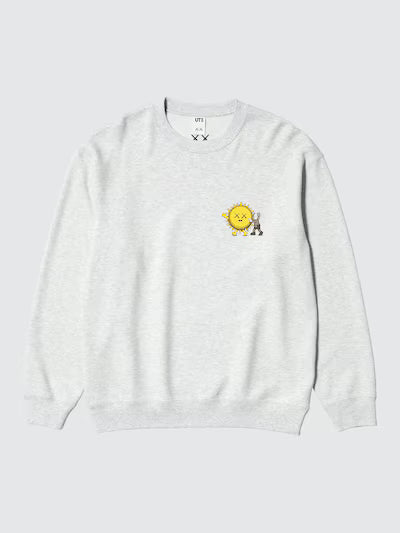 Uniqlo x Kaws Sun Universe Sweatshirt - Light Grey